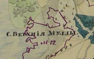 Старые карты пермской губернии с деревнями